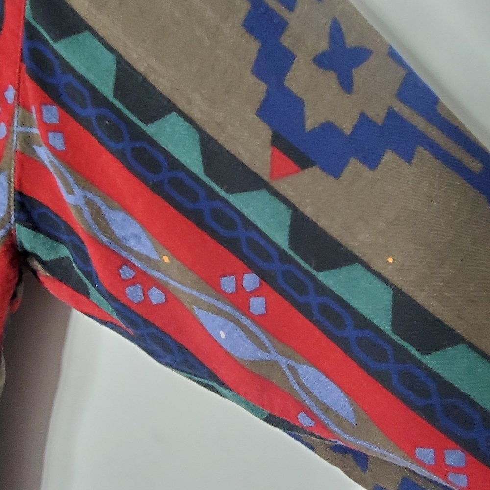 VINTAGE Aztec pattern button up - Picture 4 of 7